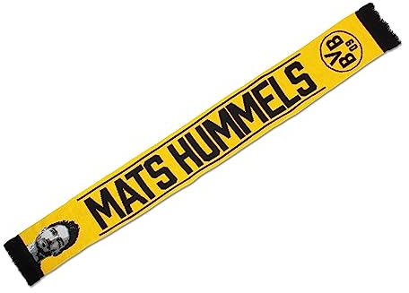 Borussia Dortmund Unisex BVB Mats Hummels Schal, Gelb, One Size
