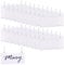 BENECREAT 64 Sets Plastic Wire Shelf Label Holder Basket Label Clips with Easy Button Lock Design Lock Closure Rack Display Price Sign for Supermarket Shop (2.24 x 4inch)