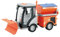 MagiDeal Spazzatrice stradale Camion Simulazione per bambini Spazzatrice stradale 1/16 Veicolo per pulizia pesante Giocattolo per regalo di compleanno per, arancia