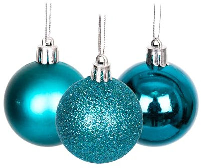 50mm/9Pcs Christmas Baubles Shatterproof Teal Blue, Christmas Tree Decorations Ball Ornaments Balls Xmas Hanging Decorations Holiday Decor - Shiny,Matte,Glitter