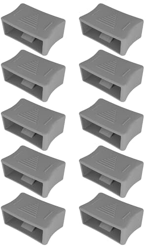 cyclingcolors 10x Schieber zur Härteverstellung von Lattenrosten mit Federholzleisten der Stärke 10mm & Breite 38mm Lattenrostes Grau