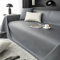Ayoiow Couchbezug für Wohnlandschaft Sofabezug Grau Sofahusse 1Sitzer Polyester Einfarbig