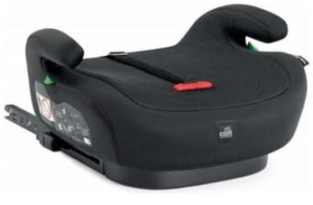 S175-179 Cam Isofix I-Size Booster Seat Vista Autositz, schwarz, gepolsterter Sitz, Armlehnen, ausgestattet mit verstellbaren Isofix-Anschlüssen, 3-Punkt-Auto-Sicherheitsgurt oder einfach nur mit dem