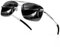 URUMQI Sonnenbrille Herren Damen Polarisiert Pilot Metallrahmen Sonnenbrillen UV400 Schutz Ultra Leicht Für Autofahren Angeln Golf Silberner Rahmen