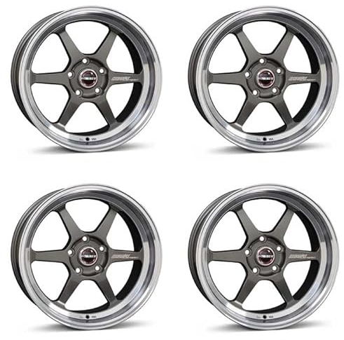 4x Borbet Felgen Alufelgen DB8GT 8.5x18 ET40 5x114,3 graphite rim polished kompatibel mit Fiat Sedici