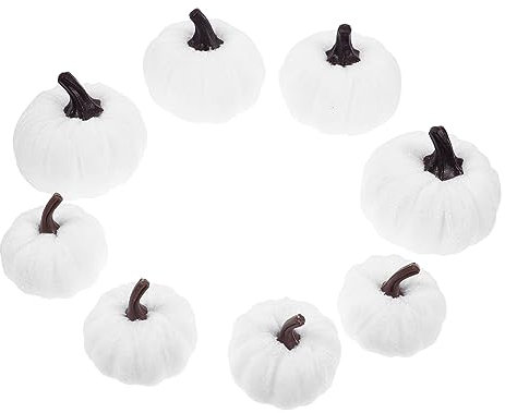 Gogogmee 8 Stück Schaumstoffe Kürbisse Requisiten Halloween Mittelstück Simulierte Kürbisdekoration Künstliche Kürbisse Halloween Dekoration Requisiten Kürbis Requisite Halloween