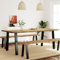ShGaxin Esstisch 200x90x75 cm Massivholz Akazie, Esszimmertisch, Baumkantentisch, Dining Tables, Esszimmermöbel, Küchentisch - 353299
