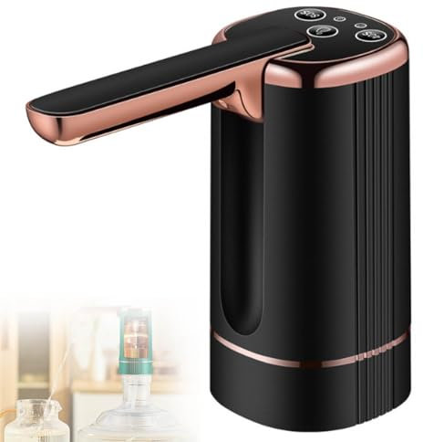 Multifunctional Automatic Water Dispenser Pump, Automatic Foldable Water Dispenser For 5 Gallon Bottle, Three Modes Portable Water Pump For Home, Office & Outdoor Use(Black)