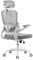 Ximstar Bürostuhl, Schreibtischstuhl, Bürostuhl Ergonomisch mit Verstellbarer Kopfstütze, Armlehnen und Lordosenstütze, Office Chair 360°Drehstuhl,150kg Belastbarkeit (Weiß)