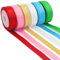 Satinband 6 Farben 22mX20mm, Schleifenband Geschenkband Bänder zum Basteln, Polyester Seidenband Dekoband Stoffband Set für Hochzeit Dekoration, Geschenk Verpacken, Basteln