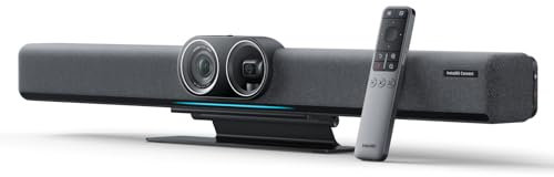 Insta360 Connect - 4K AI Conference Room Camera with Android OS, Dual Camera with Speaker Tracking, 14-Mic Array, Voice Pickup to 33ft, Whiteboard Mode, Work With Teams/Zoom/Google Meet/Webex