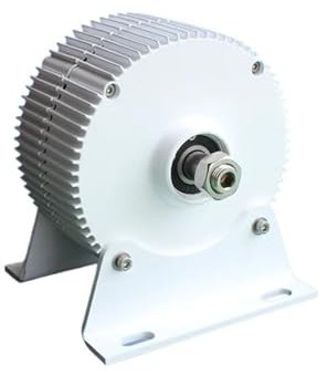 Generatori a bassa velocità 2000W 12V 24V 48V AC Gearless Generatori a magneti permanenti Utilizzare for l'energia idrica e la turbina Baja velocidad inicial para el hogar(With Base,ONLY GENERATOR_24V