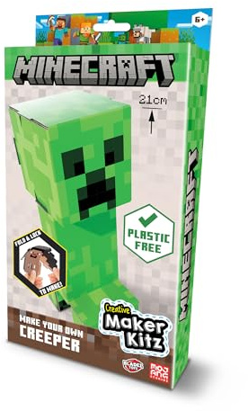 BLADEZ Minecraft Make Your Own Creeper & TNT Block, Lizenziertes Bastelset, Kunst und Handwerk für Jungen und Mädchen, Lizenziertes Spielzeug für Kinder, Creative Maker Kitz Toyz