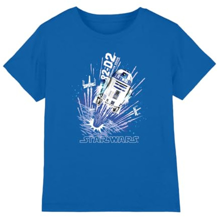Star Wars Boy's Star Wars Blast Off R2d2 Unisex Kids T Shirt T-Shirt