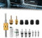 Lyreh 15pcs Kit de Noyau Valve Climatisation, Noyaux Valve Réfrigération avec Joints Téflon & Bouchons pour R12 R134a Outils Réparation Système HVAC AC Voiture pour Maintenance Ligne Climatisation