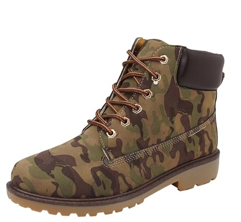 Ankle Warmers for Women Winter Boots for Women UK Wide Fit, Waterproof Ankle Snow Booties with Non-Slip Ice Traction, Thermal Faux Fur Lining & Side Zipper womens waterproof walking boots