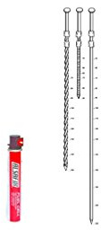 Lot de 2 200 pointes en bandes série 20° + gaz annelée inox TB D=29mm L=65mm ALSAFIX P2029658
