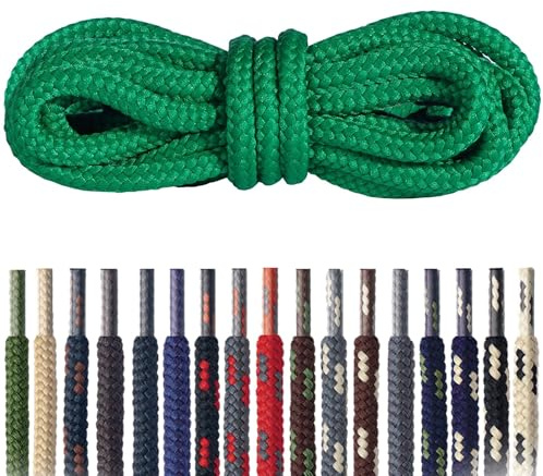 Mountval – Lacci per Scarpe da Trekking e Escursionismo – Rotondi e Resistenti in Poliestere – Resistenti allo Strappo – 6 Lunghezze, 17 Colori