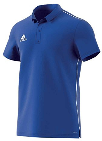 Adidas Herren Poloshirt Core 18, Bold Blue/White, XS, CV3590