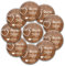 stylebutton - personalisierte Hochzeits-Anstecker: Gäste-Buttons woodenHeart als Gastgeschenk und zur Erinnerung für Braut, Bräutigam, Verwandte und Freunde und JGA (20 Stück)