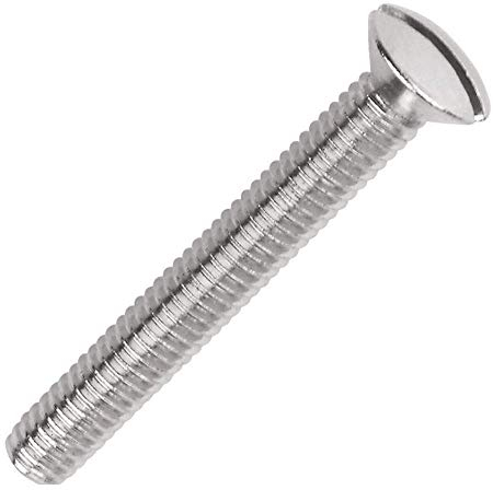 M3.5 x 30mm Long Electrical Machine Screws Light Switch Plug Socket x100