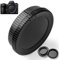 Fotover Body Cap and Rear Lens Cap Cover Replacement Set for Nikon Z Mount Mirrorless Digital Camera & Z Mount Lens