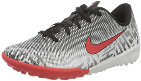 Nike Jr Vaporx 12 Academy Ps Njr Tf, Boy's Footbal Shoes, Grey (Grau/Rot 170 ), 10.5 Child UK (28 EU)