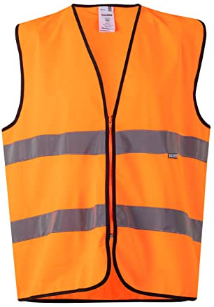 Velilla 145; Chaleco profesional AV; color Naranja Flúor; Talla 3XL
