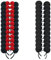 Winvin Set of 24 Mickey Minnie Mouse Costume Deluxe Fabric Ears Headband Red Bow Boys Girls Birthday Party Hairs Accessories Baby Shower Headwear Halloween Favors Decorations (Sequin Black and Red )