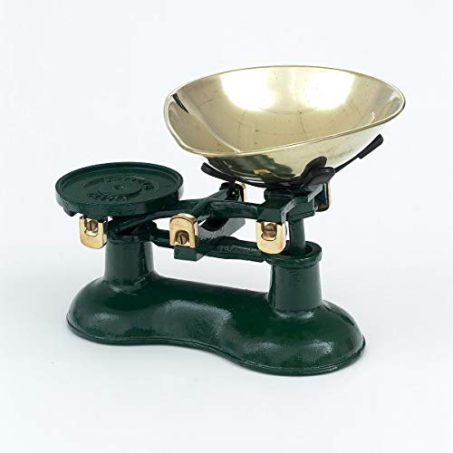 VICTOR Traditional CAST Iron Scales, Green with Brass Scoop