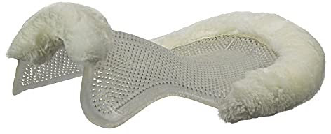 Acavallo Gel Pad Therapeutic mit Lammfell, Größe:M, Farbe:braun