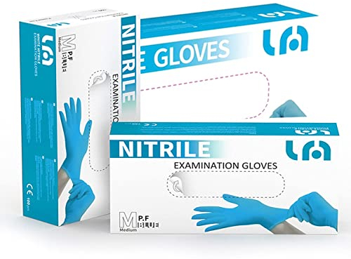 Gants Nitrile RF05 100 pièces (taille L, rose)