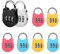Jubaopen 8pcs Equipaje Locks Seguridad Candado de Viaje, Cerradura de Combinación Candados para Equipaje, Candado Codigo-Combinación 3 Digitos Candados Pequeños para Maletas Gabinete 5 colores