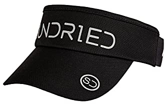 Sundried Black Visor - Lightweight Jogging Visor for Trail Running & Marathon Running
