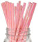 Lot de 100 Pailles en Papier Irisé Rose Corail Nacré pour Décoration de Fête, Mason Jar, Anniversaire, Mariage