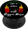 Reggae Musik Kopfhörer Rastafari Reggae Jamaika Reggaeton PopSockets mit austauschbarem PopGrip