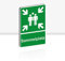 XXL Sammelplatz Schild 30 x 40 cm Alu 3mm Alu-Dibond stabile Aluminiumverbundplatte Sammelstelle Sammelpunkt mit UV-Schutz von STROBO