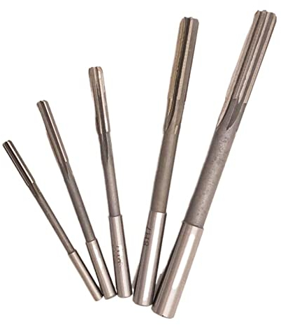 AHSKY- Reamer, 5 Teile/Satz H7 H7 High Speed ​​Steel Gerade Schaftmaschine Reibahle 4mm 5mm 6mm 8mm 10mm Chucking Reibahle