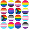 HOWAF Pride Pin LGBTQ Accessoires, Regenbogen Flagge Button Lesbian Flag Pin Pansexual Flag Pin Bi Flagge Transgender Flagge Buttons Nonbinary Flag Asexual Progress Pride Flag Pins für LGBT Gay Pride