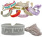 LS-LebenStil Exklusives Statement Armband Quasten besticktes Boho Canvas Webarmband (Super Mom/Silber Grau)