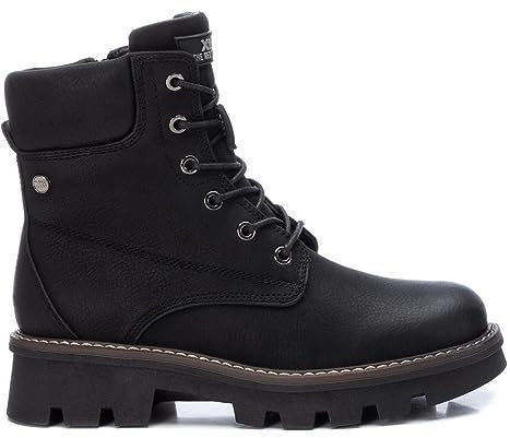 XTI - Botín Mujer Negro - Calzado Cómodo y Versátil - Moda casual - Modelo 14195901 (Talla 40)