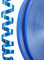 PartyWoo Geschenkband Blau, 120 Meter/ 131 Yard Schleifenband, Ringelband, Glänzendes Ballonband, Dekoband für Ballonverschlüsse, Geschenkverpackung, Basteln, Partydeko (2 Rollen, 60m/ Rolle)