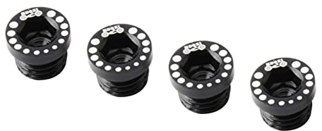 Anneome Bike Screw Hole on Side 4pcs Aluminum Bike Bolt M10*1.25 Black Brake Pivot Bolt for Decorative Use