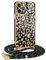 Frauen Mädchen Handykette Kompatibel mit iPhone 11 Pro - Silikon Hülle mit Band - Handyhülle für iPhone 11 Pro Leopard Design Galvanik - Hülle mit Kordel in Gold Leopard