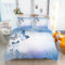 Linfye Housse de Couette 140x200 Enfant Papillon Violet Parure de Lit 1 Personne avec Fermeture Éclair, Réversible Sets de Housse Couette en Microfibre avec 2 Taie d'oreiller 65x65 cm