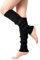 RHZXD Black Leg Warmer for Women Girls, Stylish Knit Leg Warmers, 90s Kawaii Crochet Legwarmers for Ballet Dance, Ice Skating Accessories