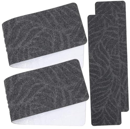 Homoyoyo 4 Stück Antirutschmatte für Treppen treppenteppich treppenstufen teppich Teppiche für Innentreppen Treppenstufen Klebeband Aufkleber Teppiche für Kinder Stufenteppich Treppenschutz