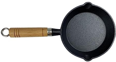 ABOOFAN Kleiner Bratpfanne Gusseisen 16cm Schnell Erhitzbar Für Camping Und Kochen Mit Gleichmäßiger Wärmeverteilung