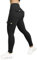 CSKJ Sport Leggings Damen mit Taschen High Waist Sportleggins Lang Laufhose Blickdicht Bauchweg Fitnesshose Yoga Gym Pants Tiktok Leggings