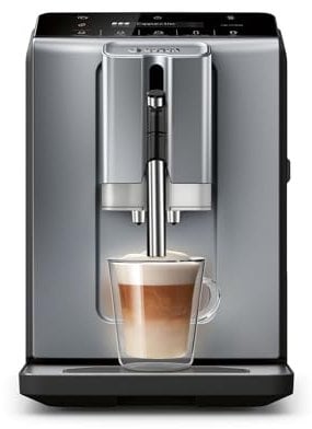 Bosch TIU20508 Series 300 Fully Automatic Espresso Machine with Milk Express (Frother in Cup), LCD + Touch Control Panel, Cup Warmer, OneTouch Milk Drinks and 5 Options